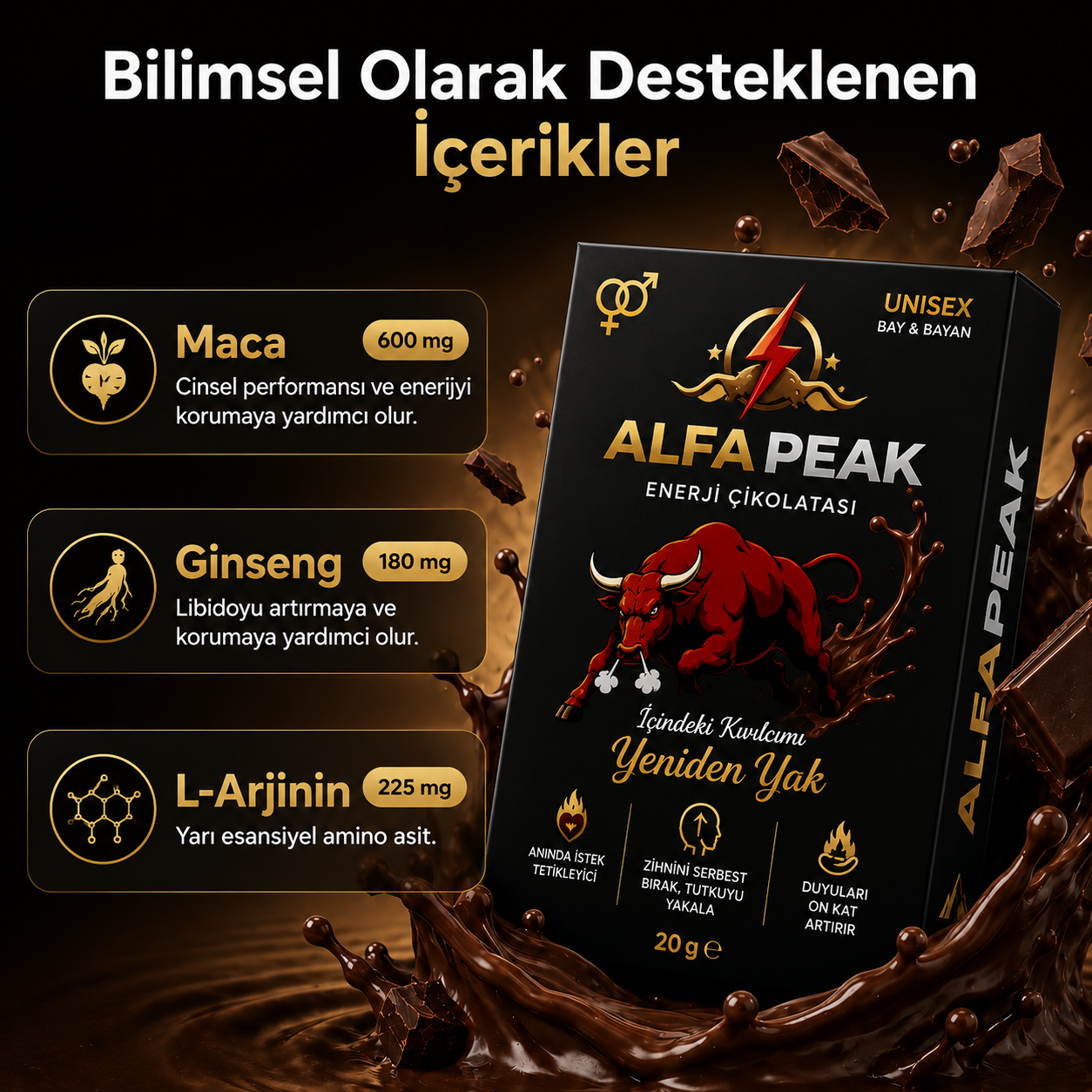 AlfaPeak | Afrodizyak Etkili Çikolata