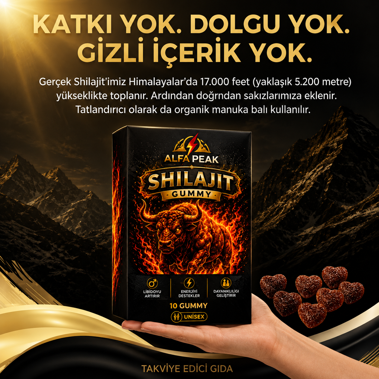 AP™Shilajit Mumiyo Shilajit İçeren Gıda Takviyesi