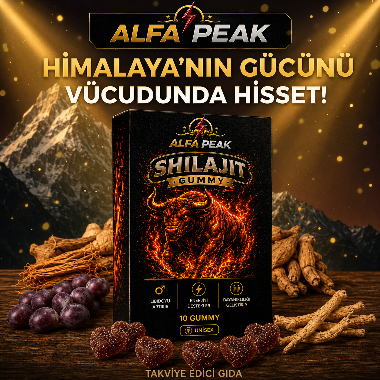 AP™Shilajit Mumiyo Shilajit İçeren Gıda Takviyesi