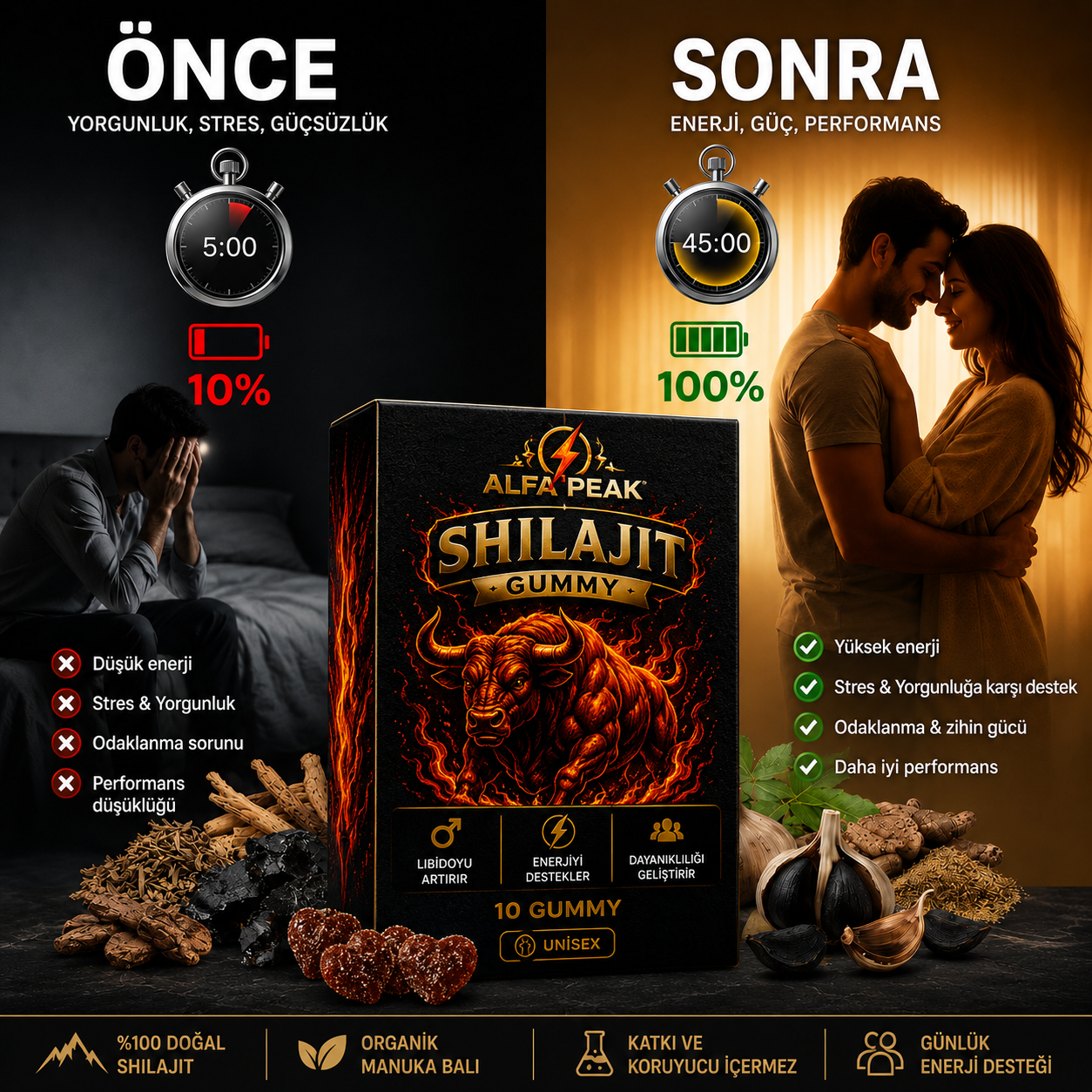 AP™Shilajit Mumiyo Shilajit İçeren Gıda Takviyesi