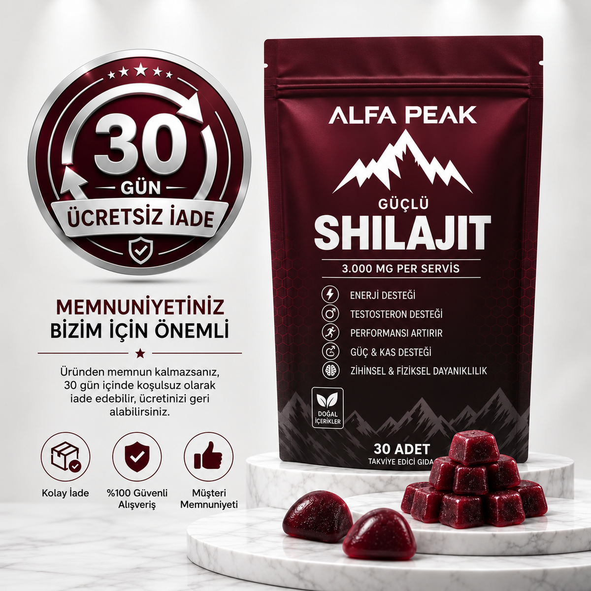 AP™Shilajit Mumiyo Shilajit İçeren Gıda Takviyesi