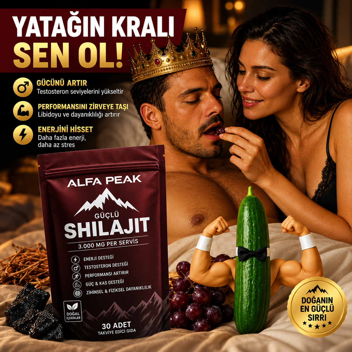 AP™Shilajit Mumiyo Shilajit İçeren Gıda Takviyesi
